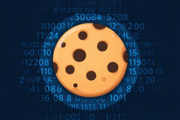 Illustrazione di un biscotto digitale che rappresenta un cookie su un dispositivo