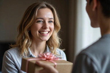 Persona che riceve un premio o un regalo