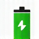 Icona di una batteria carica che indica energia quotidiana